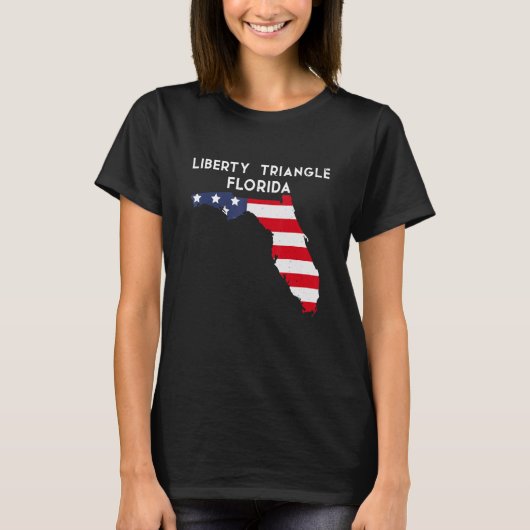 Liberty Triangle Florida Verenigde Staten Amerika T-shirt (Voorkant)