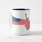 Liberty Tweekleurige Koffiemok (Voorkant links)