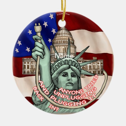 Liberty Unplug VS Keramisch Ornament (Voorkant)