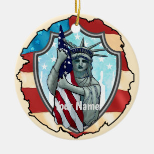 Liberty USA aangepaste naam Ornament