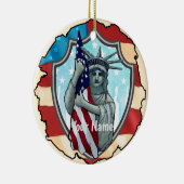 Liberty USA Keramisch Ornament (Rechts)