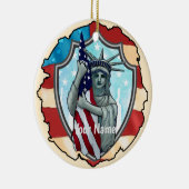 Liberty USA Sieraad Keramisch Ornament (Rechts)