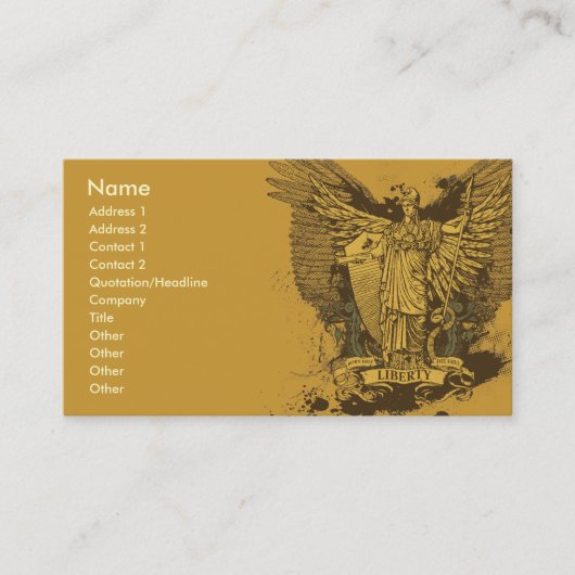 Liberty Voter Libertas Cards Visitekaartje (Voorkant)