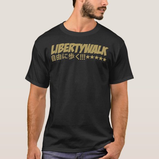Liberty Walk Logo met Japanse tekenmerken Klassiek T-shirt (Voorkant)