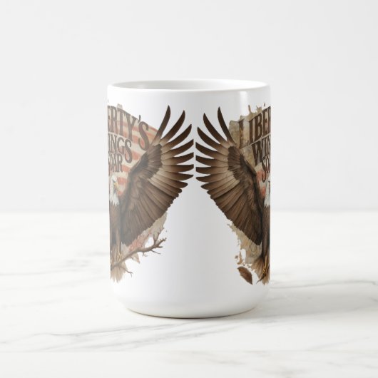 Liberty wings zweven mok ontwerp (Midden)