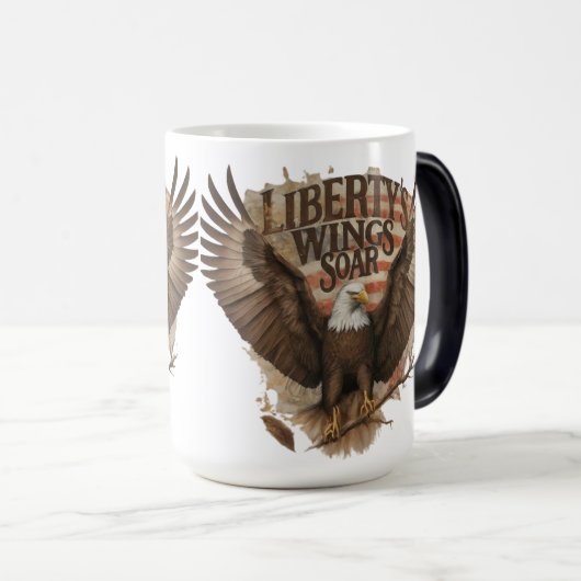 Liberty wings zweven mok ontwerp (Voorkant rechts)