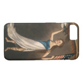 Liberty Woman Eagle American Flag USA Case-Mate iPhone Case (Achterkant (Horizontaal))