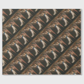 Liberty Woman Eagle American Flag USA Oil Painting Cadeaupapier (Vlak)