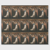 Liberty Woman Eagle American Flag USA Oil Painting Cadeaupapier (Vlak)