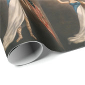 Liberty Woman Eagle American Flag USA Oil Painting Cadeaupapier (Rol Hoek)