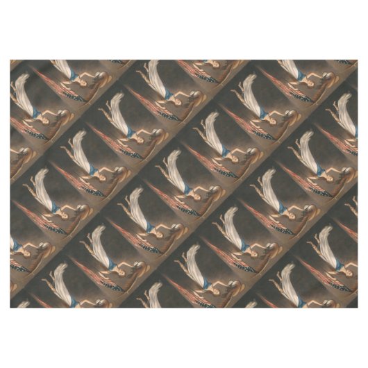 Liberty Woman Eagle American Flag USA Oil Painting Tafelkleed (Voorkant (Horizontaal))