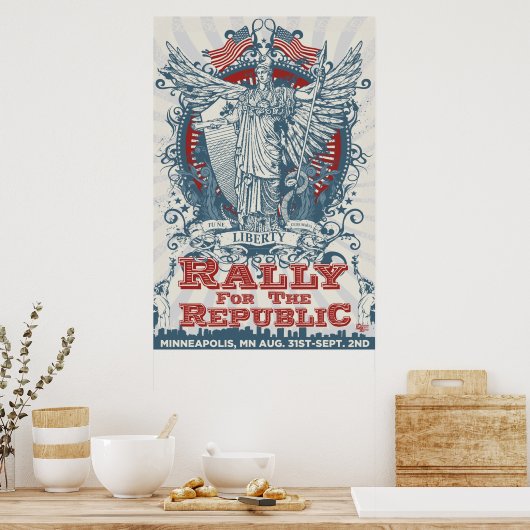 LibertyManiacs Rally Huge Poster (Keuken)