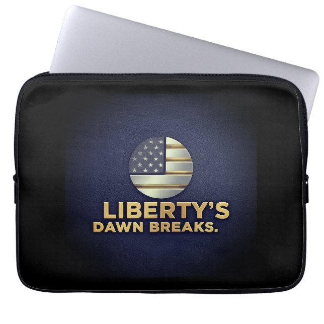Liberty's Dawn Breaks Laptop Sleeve (Voorkant)