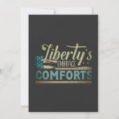 Liberty's Embrace Comforts 🙋 ‍♂️🙋‍♂️🙋‍♂️ Feestdagenkaart (Voorkant)