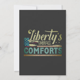 Liberty's Embrace Comforts 🙋 ♂️🙋♂️🙋♂️ Feestdagenkaart