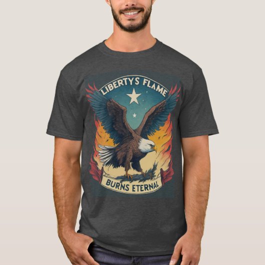 Liberty's Flame brandt eeuwig T-shirt (Voorkant)