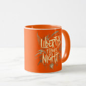 Liberty's Flame Lights Nacht Mok (Voorkant rechts)