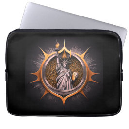 Liberty's Flame Lights Night Laptop Sleeve