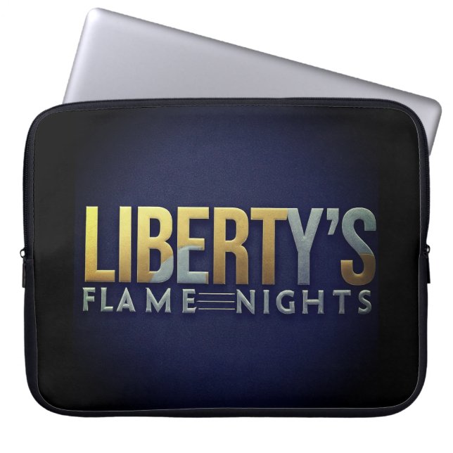 Liberty's Flame Lights Night Laptop Sleeve (Voorkant)