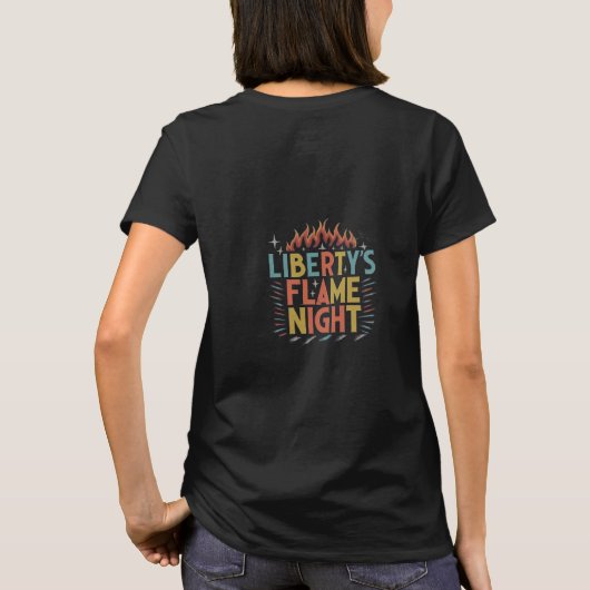 Liberty's Flame Lights Night T-shirt (Achterkant)