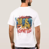 Liberty's Flame ontbrandt T-shirt (Achterkant)