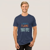 Liberty's Flame - Trotse mensen Tri-Blend Shirt (Voorkant volledig)