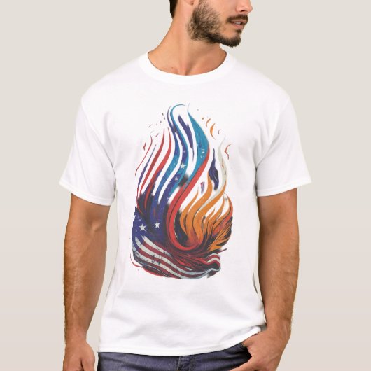 Liberty's Flame zet aan tot hoop T-shirt (Voorkant)