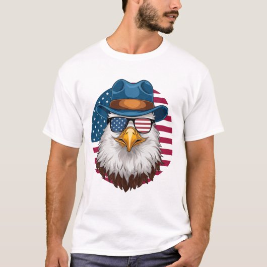 Liberty's Guardian: Eagle Design T-shirt (Voorkant)