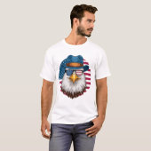 Liberty's Guardian: Eagle Design T-shirt (Voorkant volledig)