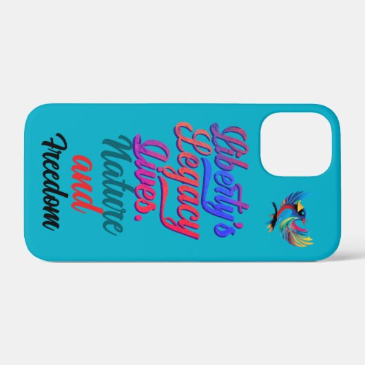 Liberty's Legacy Lives - Elegant vogelontwerp - Case-Mate iPhone Case (Achterkant (horizontaal))
