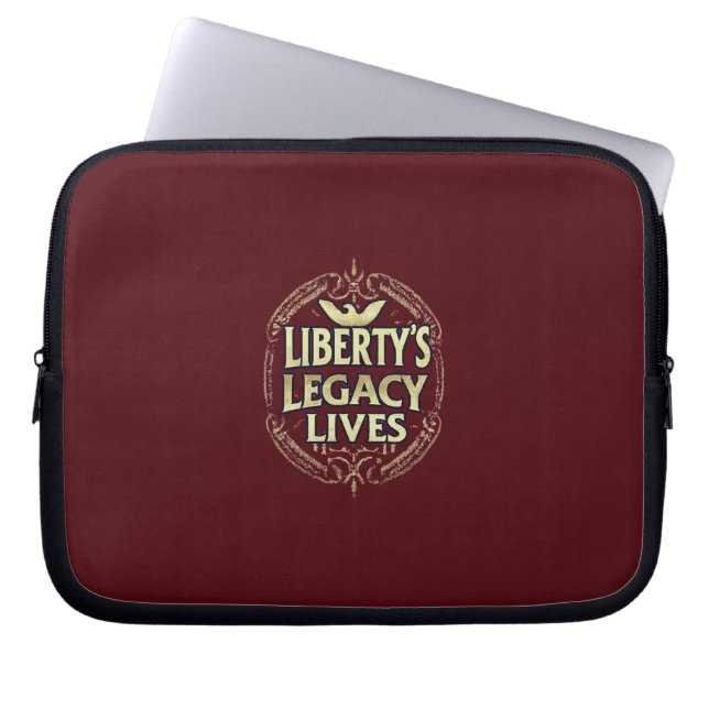 Liberty's Legacy Lives Laptop Sleeve (Voorkant)