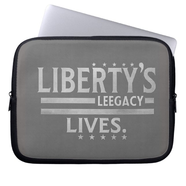 Liberty's Legacy Lives Laptop Sleeve (Voorkant)