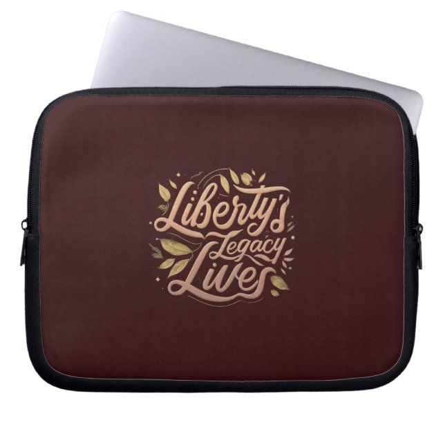 Liberty's Legacy Lives Laptop Sleeve (Voorkant)