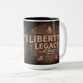 Liberty's Legacy Lives Tweekleurige Koffiemok (Voorkant rechts)