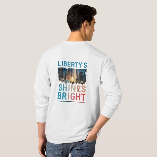 Liberty's Licht Schijnt Helder T-shirt (Achterkant volledig)