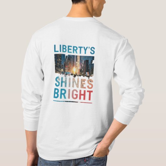 Liberty's Licht Schijnt Helder T-shirt (Achterkant)