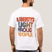 Liberty's Light Proud Mensen T-shirt (Achterkant)