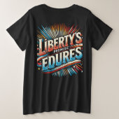 Liberty's Promise verdraagt zich Grote Maat T-shirt (Design achterkant)