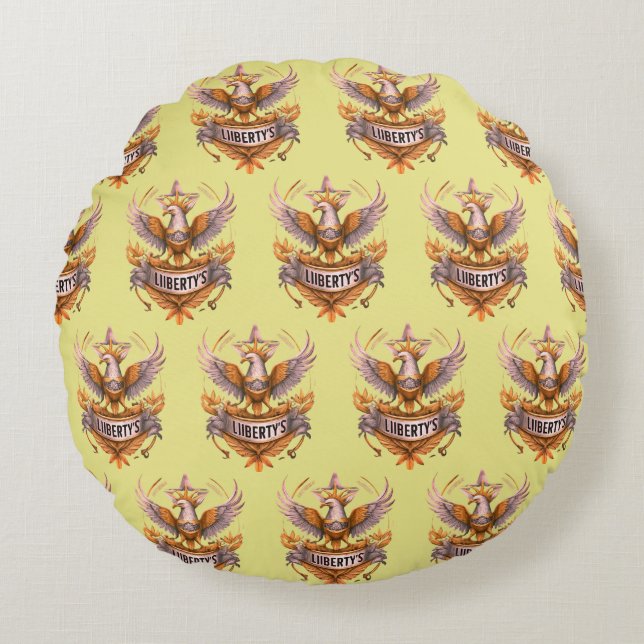 Liberty's Rond Kussen (Voorkant)