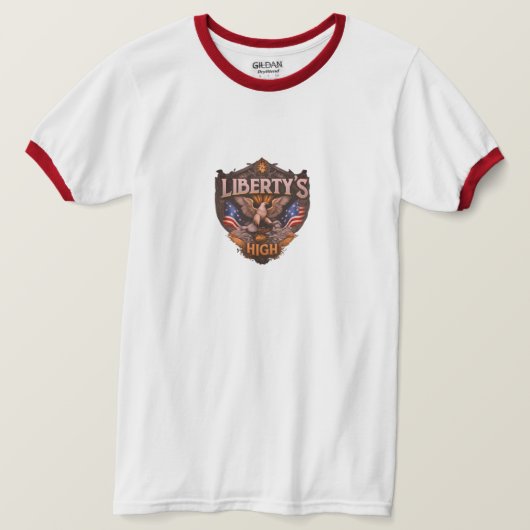 Liberty's zonnestralen hoog t-shirt (Design voorkant)
