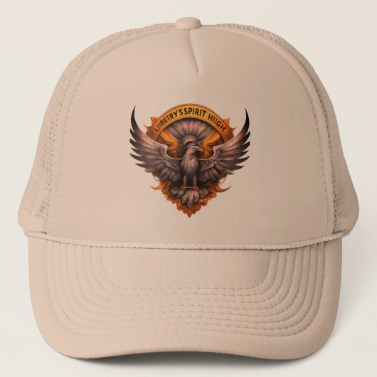 Liberty's zonnestralen hoog trucker pet (Voorkant)