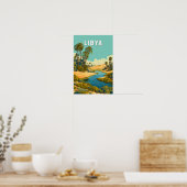 Libia Illustratie Reis Kunst Vintage Poster (Keuken)