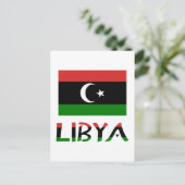 Libië en Libische vlag Briefkaart (Staand voorkant)