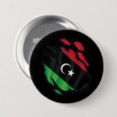 Libië Gekopieerde vlag Ronde Button 7,6 Cm (Voorkant /achterkant)