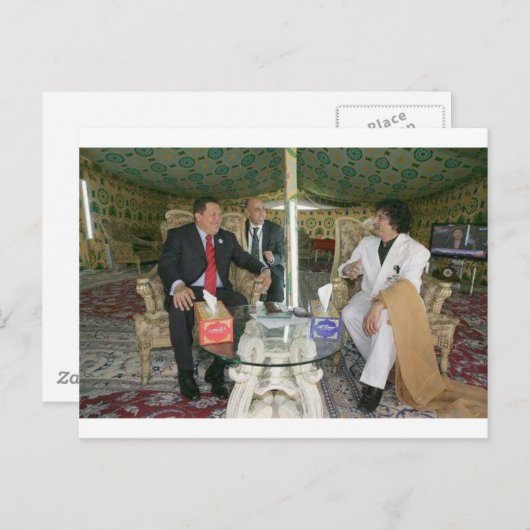 Libië ~ Kaddafi voor altijd Briefkaart (Voorkant / Achterkant)