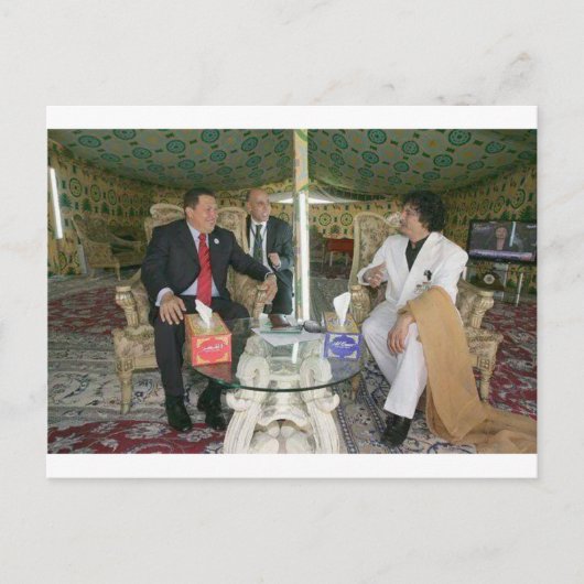 Libië ~ Kaddafi voor altijd Briefkaart (Voorkant)