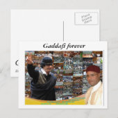 Libië ~ Kaddafi voor altijd Briefkaart (Voorkant / Achterkant)