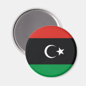 Libië land lange vlag natie symbool republiek magneet (Voorkant / Achterkant)