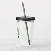 Libië Libische Vlag Persoonlijk Acryl Drinkbeker (Links)