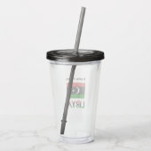 Libië Libische Vlag Persoonlijk Acryl Drinkbeker (Achterkant)